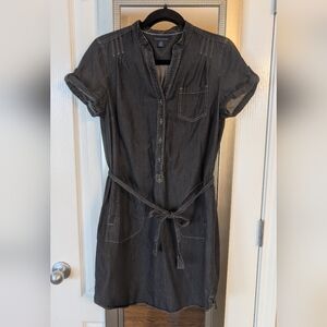 Tommy Hilfiger Black Denim Mini Dress